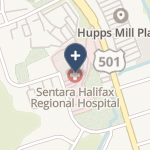 Sentara Halifax Regional Hospital on map