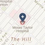 Moses Taylor Hospital on map