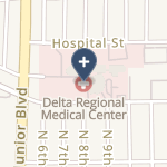 Delta Regional Medical Center on map