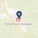 Three Rivers Hospital on map