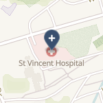 St Vincent Hospital General District on map