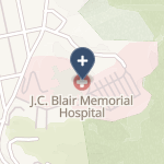 J c Blair Memorial Hospital on map