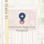 Hancock Regional Hospital on map