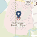 Franciscan Health Dyer on map