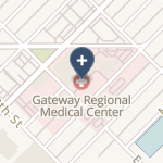 Gateway Regional Medical Center on map