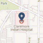 Claremore Indian Hospital on map