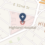 Highland Hospital on map