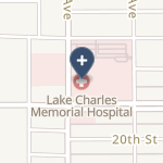 Lake Charles Memorial Hospital on map