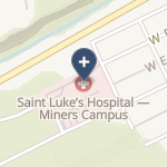 St Luke's Miners Memorial Hospital on map