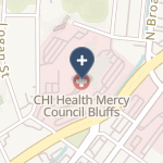 Chi Health Mercy Council Bluffs on map