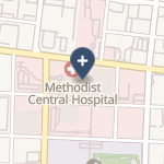Methodist Healthcare Memphis Hospitals on map