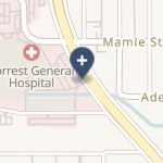 Forrest General Hospital on map