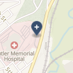 Butler Memorial Hospital on map