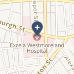 Excela Health Westmoreland Hospital on map
