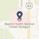 Baptist Health Medical Center-Stuttgart on map