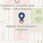 Abbott Northwestern Hospital on map