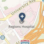 Regions Hospital on map