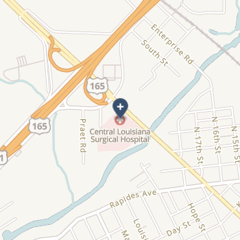 Central Louisiana Surgical Hospital on map