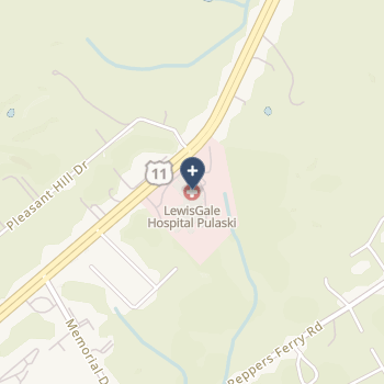 Lewisgale Hospital Pulaski on map