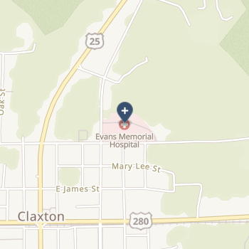 Evans Memorial Hospital on map