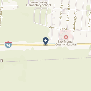 East Morgan County Hospital on map