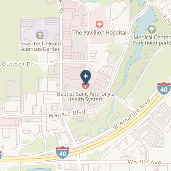 Baptist St Anthony's Hospital on map