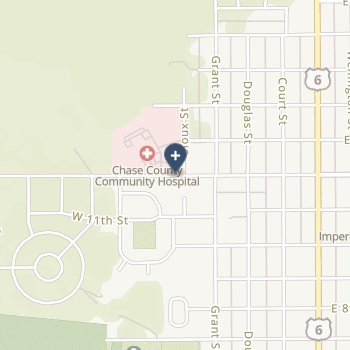 Chase County Community Hospital on map