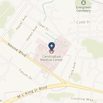 Carolina East Medical Center on map