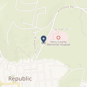 Ferry County Memorial Hospital on map
