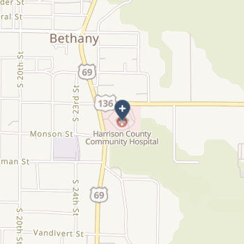 Harrison County Community Hospital on map