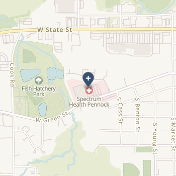 Spectrum Health Pennock on map
