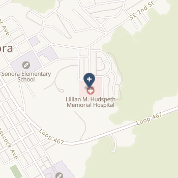 Lillian m Hudspeth Memorial Hospital on map