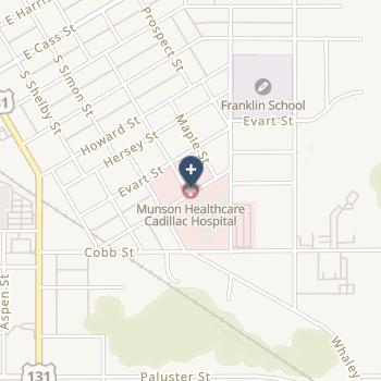Munson Healthcare Cadillac Hospital on map