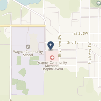 Wagner Community Memorial Hospital - Cah on map