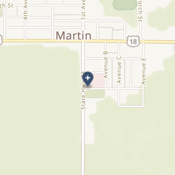 Bennett County Hospital And Nursing Home - Cah on map