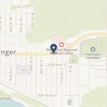 West River Regional Medical Center-Cah on map