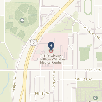 Chi St Alexius Health Williston on map