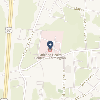 Parkland Health Center on map