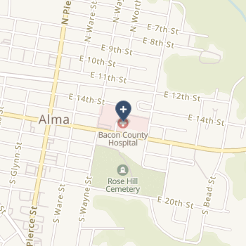 Bacon County Hospital on map