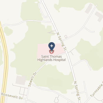 Saint Thomas Highlands Hospital on map