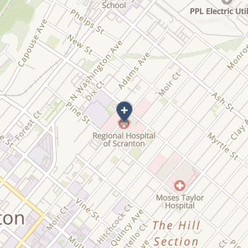 Regional Hospital Of Scranton on map