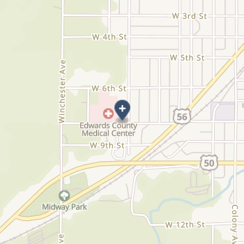 Edwards County Hospital on map