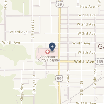 Anderson County Hospital on map