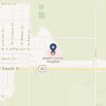 Jewell County Hospital on map