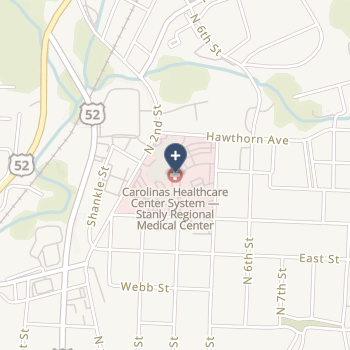 Carolinas Healthcare System Stanly on map