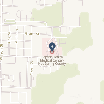 Baptist Health Medical Center-Hot Springs County on map