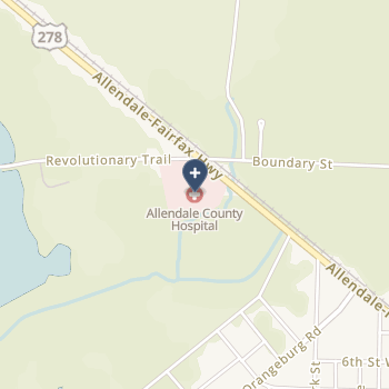 Allendale County Hospital on map