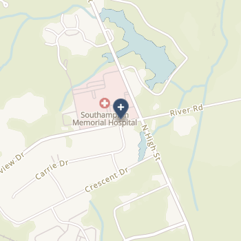 Southampton Memorial Hospital on map