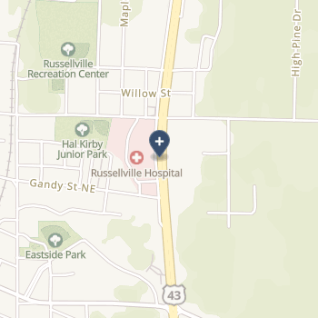 Russellville Hospital on map