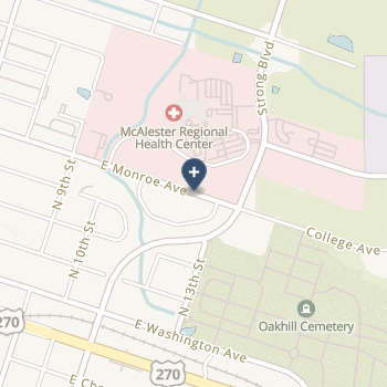 Mcalester Regional Health Center Authority on map